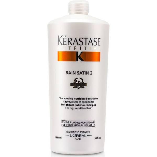 Kerastase Nutritive Bain Satin 2 Exceptional Nutrition Shampoo (For Dry Sensitised Hair) 1000ml/34oz