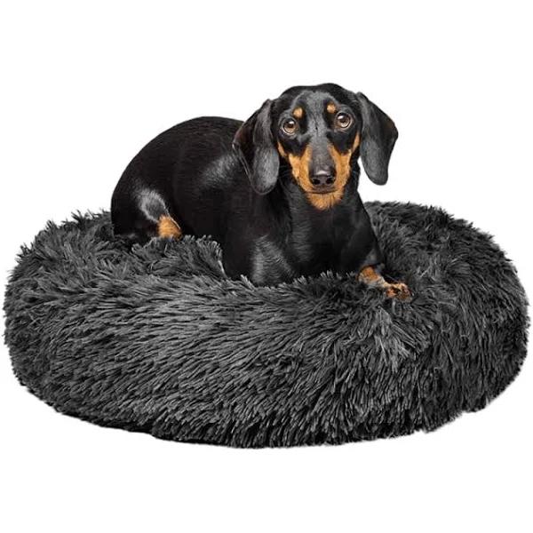 Fur King Aussie Calming Dog Bed - 60 cm - Small / Grey