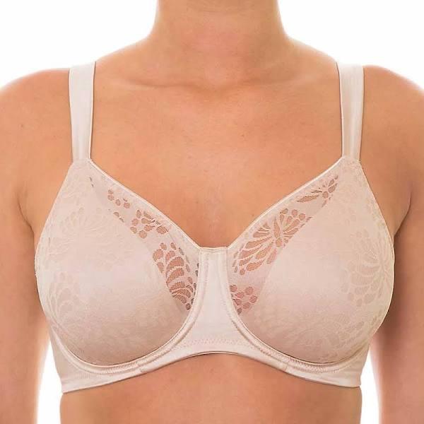 Triumph Lacy Minimizer Bra (Beige) 12F