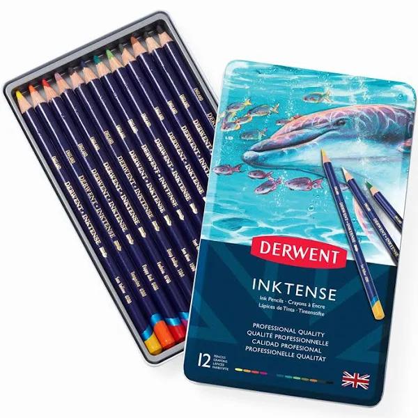 Derwent: Inktense Pencils Tin of 12