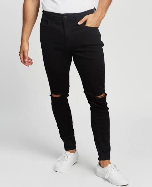 Lee - Z-Roller Skinny Jeans Delta Destroy Black