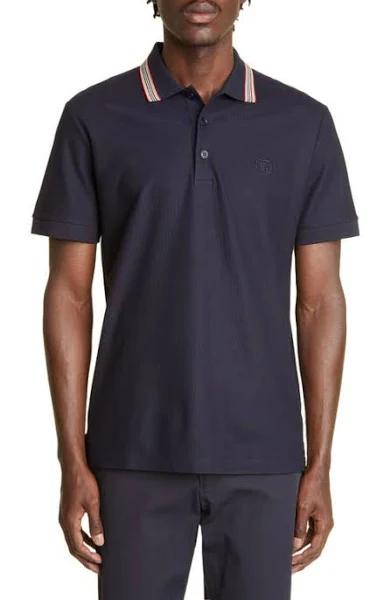 Burberry Icon Stripe Collar Polo Shirt , Size: XXXL