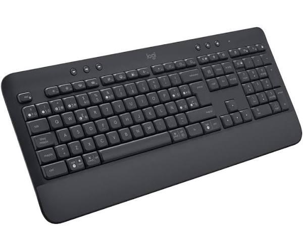 Logitech Signature K650 RF Wireless Keyboard Silver Spanish QWERTY