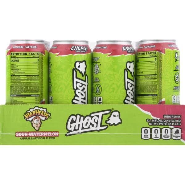 Energy RTD by Ghost Lifestyle - Box of 12 / Sour Watermelon