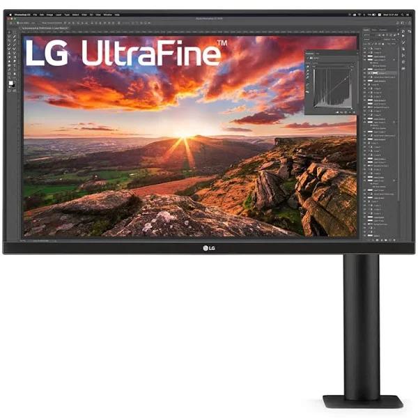 LG Ultrafine Ergo 27" 4K UHD HDR400 IPS Monitor With 60W USB-C, 27BN88U-B LCD / Led Monitors