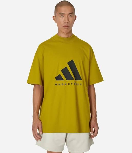 Adidas Basketball Tee Pulse Olive S - Unisex Basketball Shirts