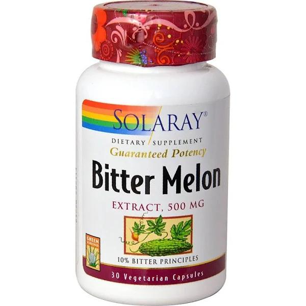 Solaray - Bitter Melon Extract, 500 mg, 30 Capsules