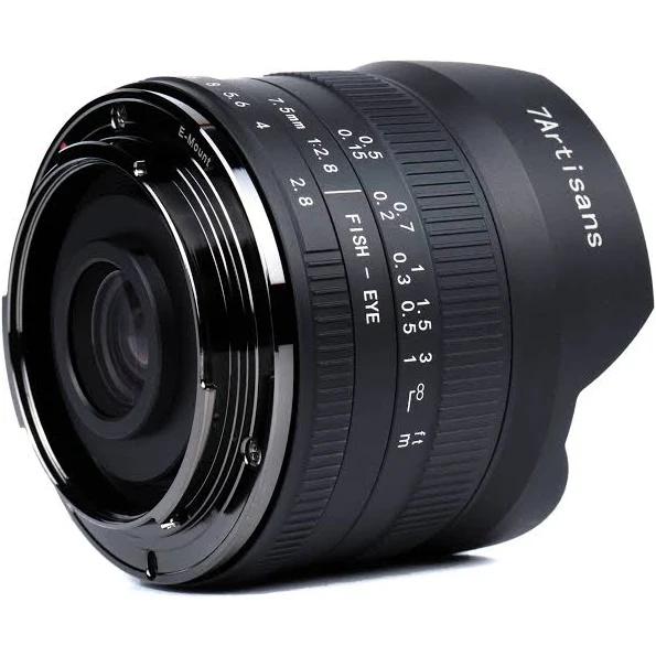 7artisans 7.5mm f/2.8 To f/22 II Lens For Sony (E Mount)