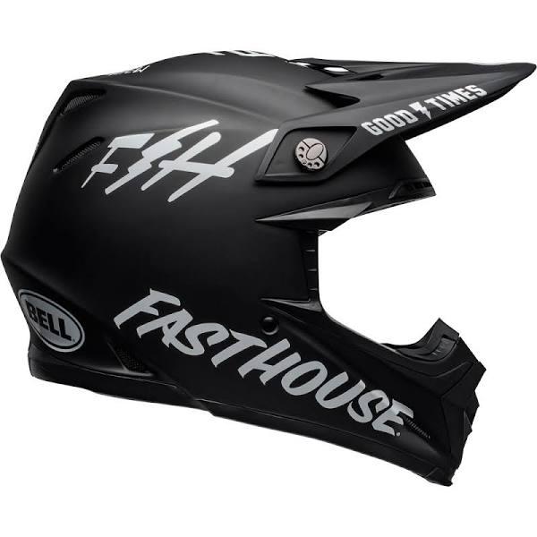 Bell Moto-9 MIPS Fasthouse Motocross Helmet - Black White