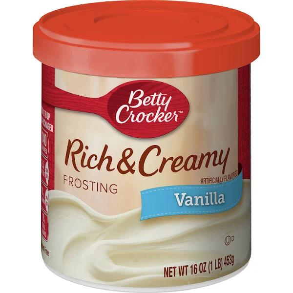 Betty Crocker Rich & Creamy Vanilla Frosting 16 oz