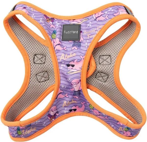 FuzzYard Step in Dog Harness Aloha Dolphins - Extra Small