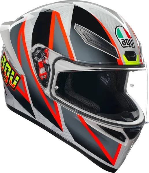 AGV K1-S - Blipper Grey/Red Motorcycle Helmet