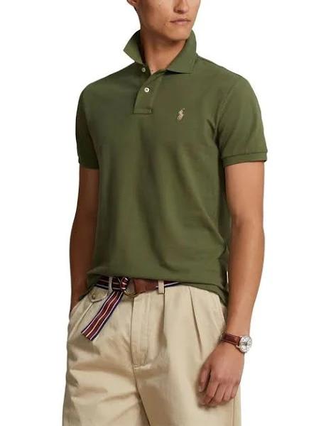 Polo Ralph Lauren Classic Fit Mesh Polo Shirt Dark Sage XS