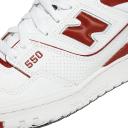 New Balance Women's 550 White/Brick Red - Size 5