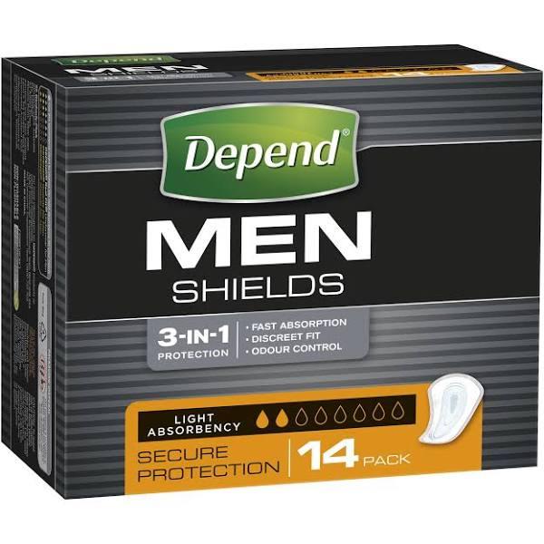 Depend Shields for Men 14 Pack