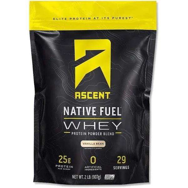 Ascent Native Fuel Whey Protein Powder - Vanilla Bean - 2 lbs