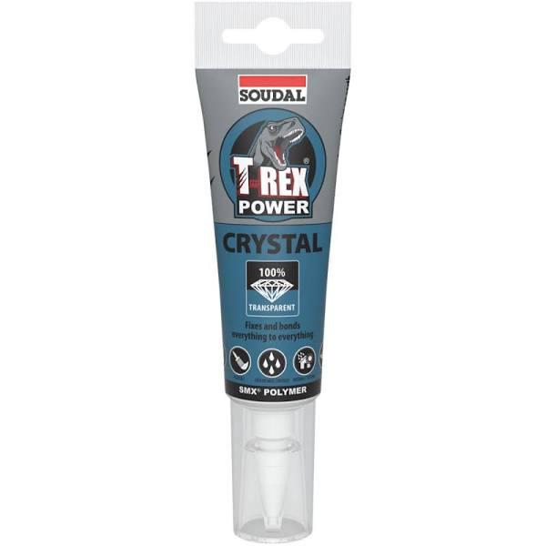 Soudal T-Rex Power Adhesive Sealant Crystal Clear 125ml (132603)