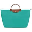 Longchamp Small Le Pliage Recycled Canvas Top Handle Bag Carrot