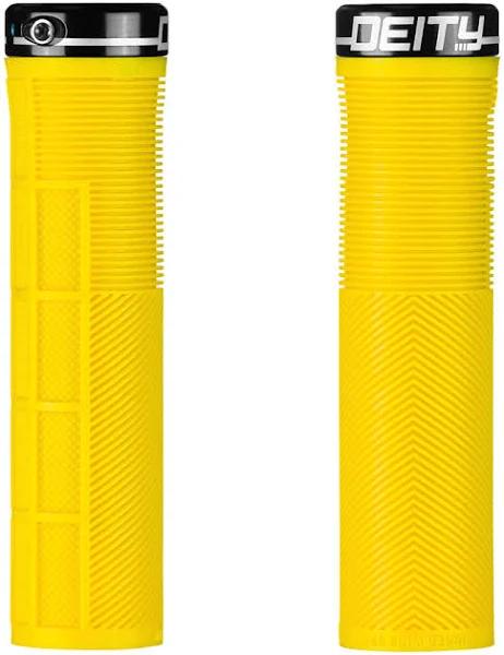 Deity Components Knuckleduster Lock-On Grips Yellow