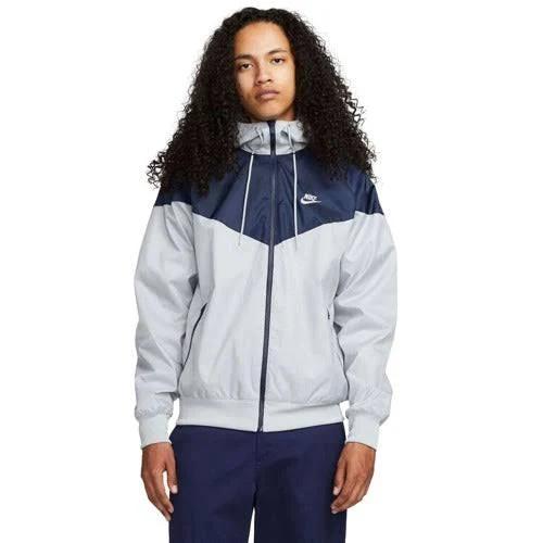 Nike Mens Sportswear Windrunner Jacket - Grey/Navy XL