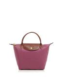 Longchamp Le Pliage Medium Nylon Short Handle Tote Red