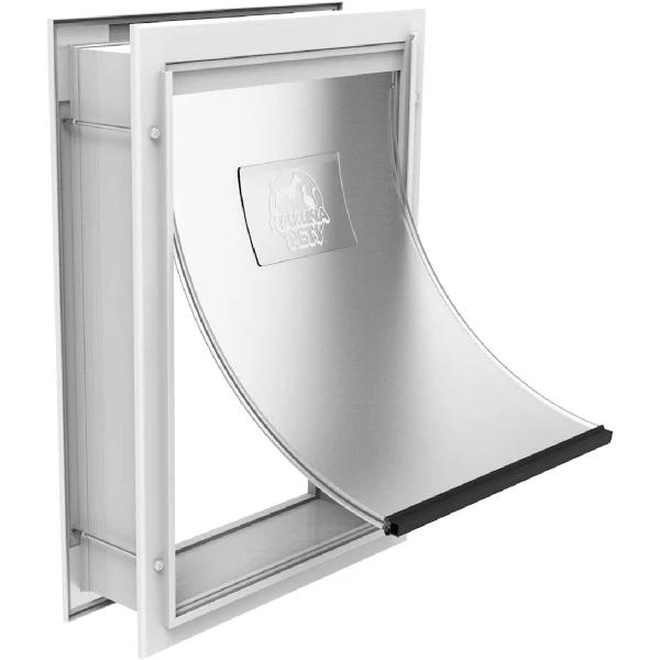 Hakuna Pets Small White Deluxe Aluminium Pet Door