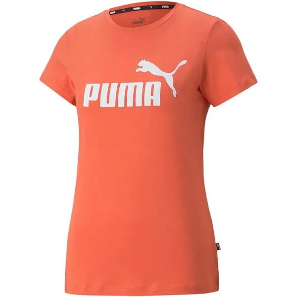 Puma Essentials Logo T-Shirt Orange S Woman