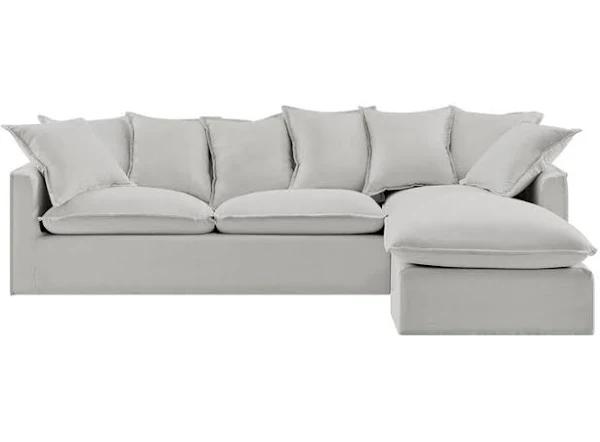 Brosa Palermo 3 Seater Modular Sofa with Right Chaise (Grey)