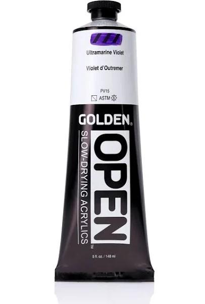 Golden : Open : Slow Drying Acrylic Paint : 148ml (5oz) : Ultramarine Violet