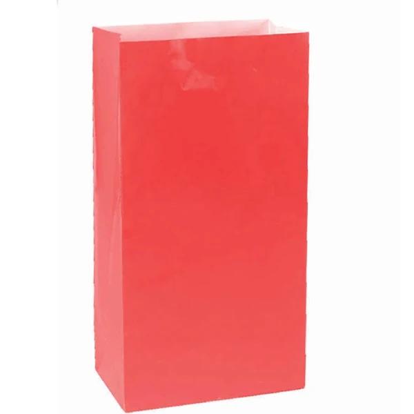 Large Paper Bags Apple Red