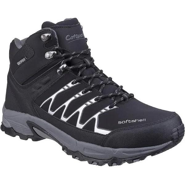 Cotswold Mens Abbeydale Mid Hiking Boots Black/Grey 11 UK