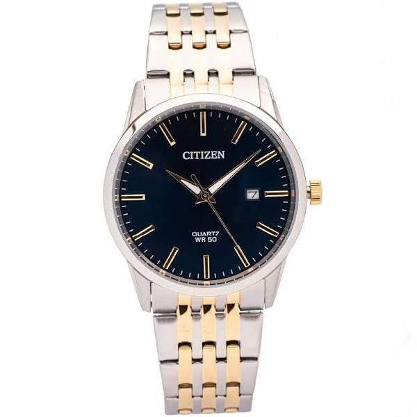 Citizen Blue Dial Two Tone Stainless Steel Quartz BI5006-81L Men's Watch