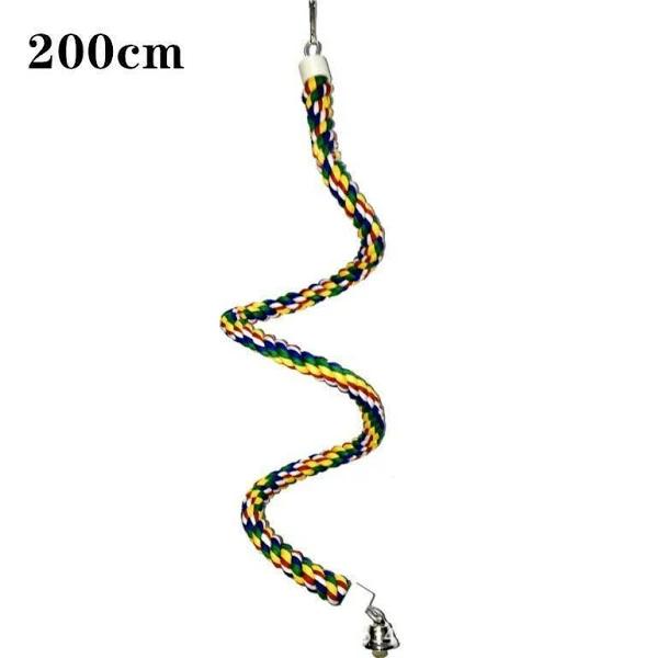 Pet Bird Rope Perches Parrot Colorful Cage Comfy Perch Bungees for Birds Toy AU