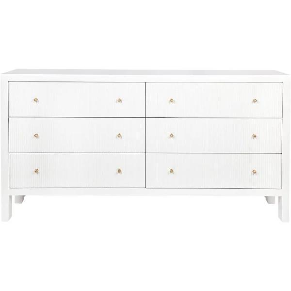 Ariana 6 Drawer Chest - White