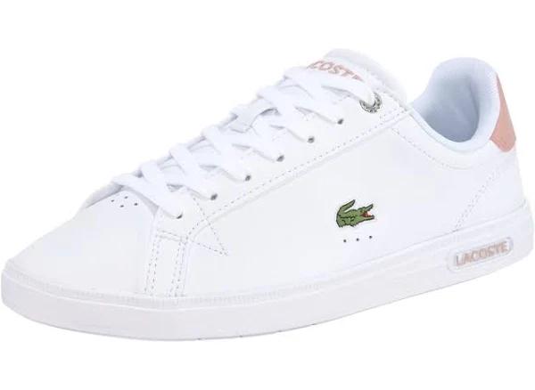 Lacoste Women's Graduate Pro Sneakers White Size UK 8