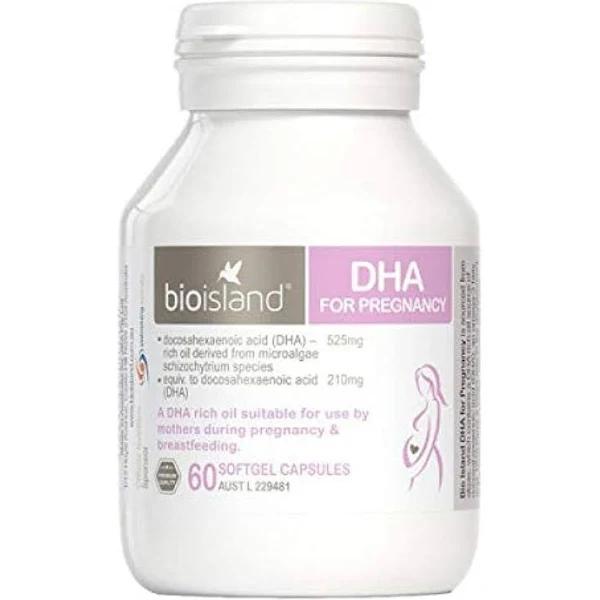 Bio Island DHA for Pregnancy 60 Softgel Capsules