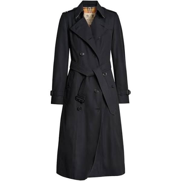 Burberry The Long Chelsea Heritage Trench Coat , Size: 12, Blue