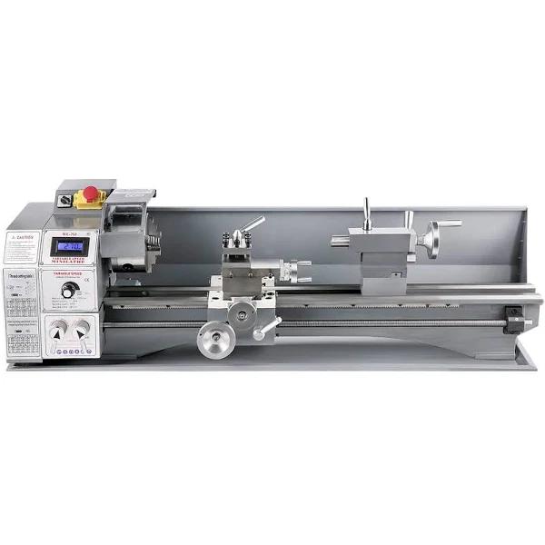 VEVOR Mini Metal Lathe Bench Top 220x600 1100W For Turning Brushless Motor Metal Gear