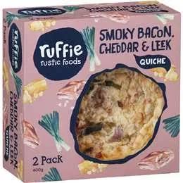 Smoky Bacon Leek & Cheddar Quiche 2 Pack