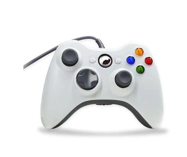 Wired Game Joystick Computer Laptop PC Game Controller Console Game Pad White