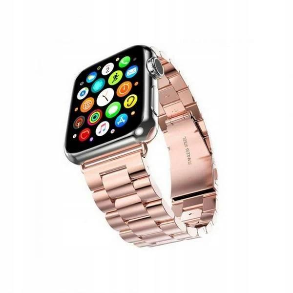 Mercury Apple Metal Watch Band For 38mm - Rose Gold