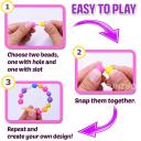 FUNZBO Kids Jewelry Making Kit For Girls Toys - Snap Pop Beads Pop-Bead Art and Craft Kits DIY Bracelets Necklace Hairband and Rings Toy For Age 3 4