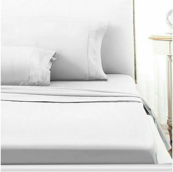 Cooling Fitted Bed Sheet Set - White