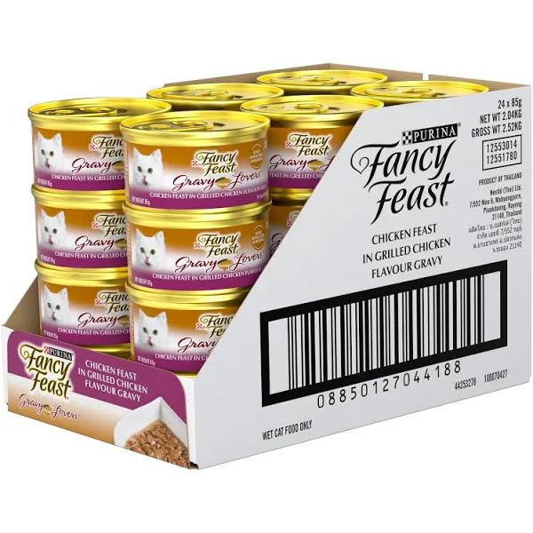 Fancy Feast Gravy Lovers Chicken Feast Grilled Chicken Flavour Gravy 24x85g | Cat Wet Cat Food