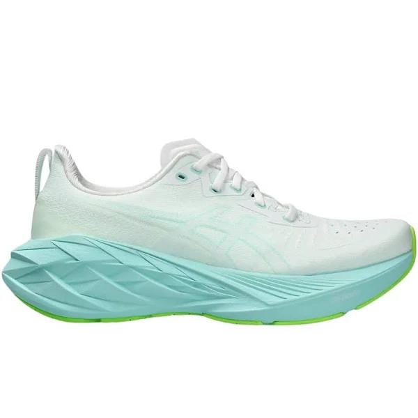 ASICS Women's Novablast 4 - Running Shoes - White/Illuminate Mint 7.5