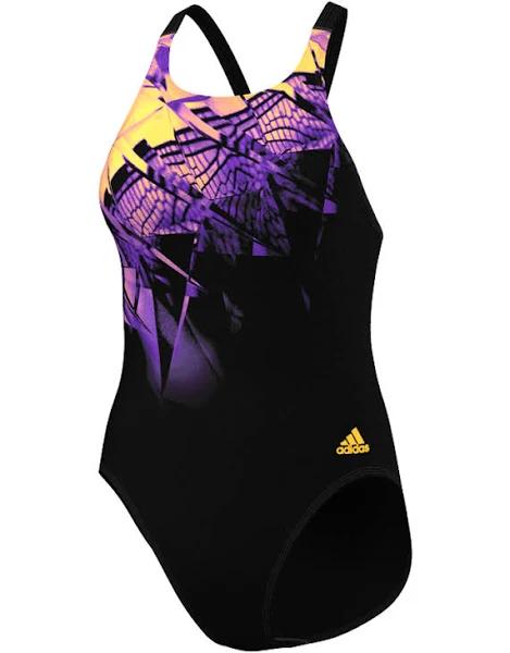 Adidas Girls INF+XTR Swimsuit - Black / Solar Gold Size 32