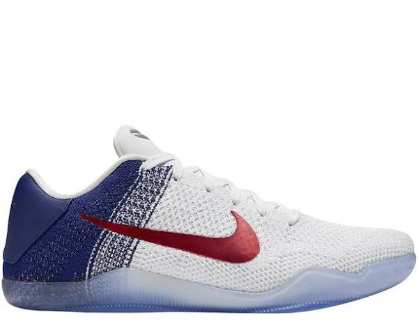 Nike Kobe 11 Elite Low 'USA' Sneakers | White | Men's Size 9.5