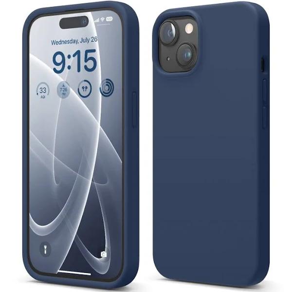 Premium Silicone Case for iPhone 15 | Elago.com Jean Indigo