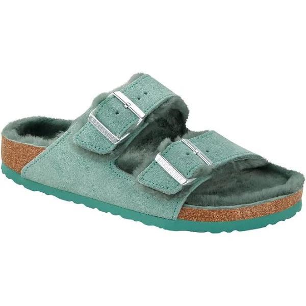 Birkenstock Arizona Suede Shearling Regular Fit Beryl