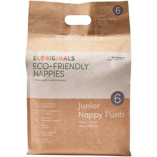 Ecoriginals Eco Nappies - Junior Nappy Pants - 16 Pack